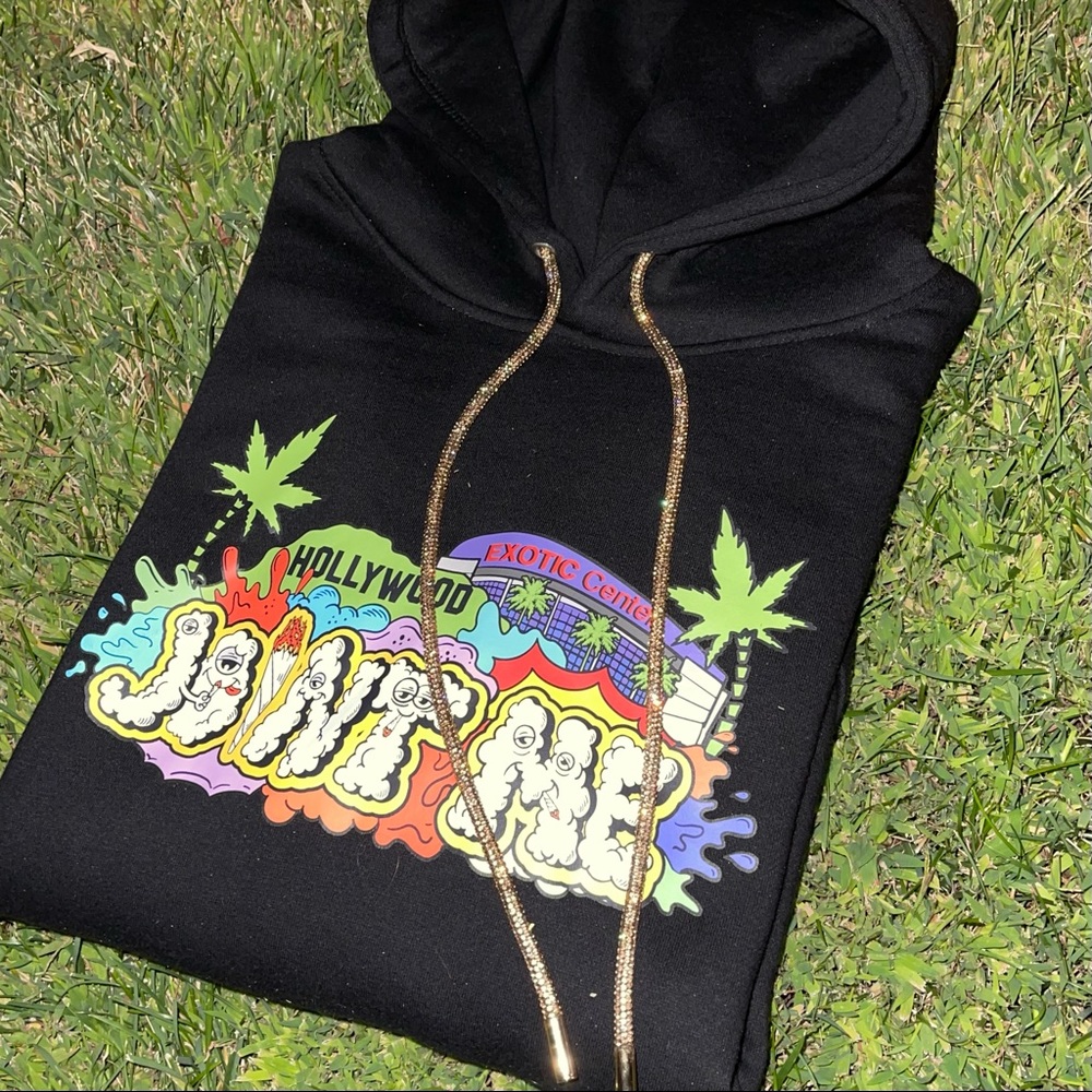 JOINT ME ⚜️ GOLD CRYSTAL HOODIE SWAROVSKI